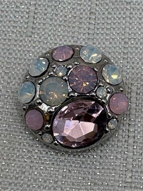 PINK BLING - Snap Button Charm - 18mm/20mm - Genuine Ginger Snaps & Co. Charm
